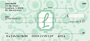 Bubbly Monogram L Personal Checks