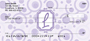 Bubbly Monogram L Personal Checks