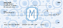 Bubbly Monogram M Personal Checks