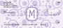 Bubbly Monogram M Personal Checks