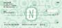 Bubbly Monogram N Personal Checks