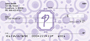 Bubbly Monogram P Personal Checks