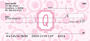 Bubbly Monogram Q Personal Checks