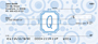 Bubbly Monogram Q Personal Checks