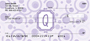 Bubbly Monogram Q Personal Checks