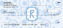 Bubbly Monogram R Personal Checks