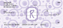 Bubbly Monogram R Personal Checks