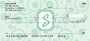 Bubbly Monogram S Personal Checks