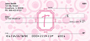 Bubbly Monogram T Personal Checks