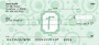 Bubbly Monogram T Personal Checks