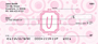 Bubbly Monogram U Personal Checks