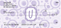 Bubbly Monogram U Personal Checks