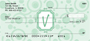 Bubbly Monogram V Personal Checks