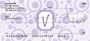 Bubbly Monogram V Personal Checks