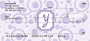 Bubbly Monogram Y Personal Checks