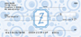 Bubbly Monogram Z Personal Checks