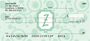 Bubbly Monogram Z Personal Checks