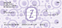 Bubbly Monogram Z Personal Checks