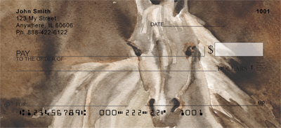 Horse Paintings Personal Checks 