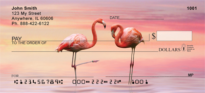 Pink Flamingo Checks