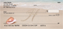 Sand Written Monogram H Personal Checks