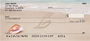 Sand Written Monogram L Personal Checks