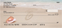 Sand Written Monogram T Personal Checks