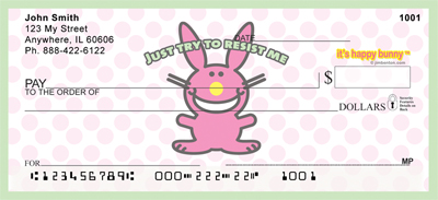 It's Happy Bunny Girly Personal Checks