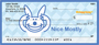 It's Happy Bunny Nice Mostly Personal Checks