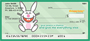 It's Happy Bunny Peace Personal Checks