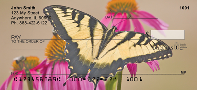 Brown Eyed Susans With Butterfly Personal Checks