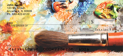 Colorful Palette Paintbrush Checks