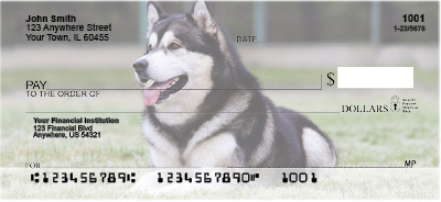 Alaskan Malamute Personal Checks
