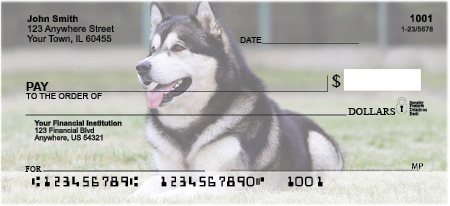 Alaskan Malamute Personal Checks