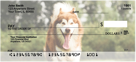 Alaskan Malamute Personal Checks