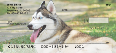 Siberian Husky Personal Checks 