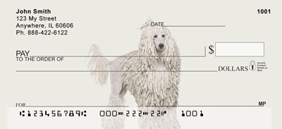 Standard Poodle Personal Checks 