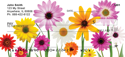 Spring Line Up Daisies, Tulips, Roses