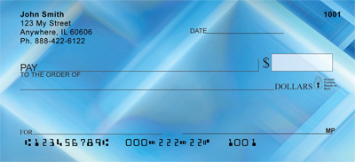 Blue Squared Personal Checks 