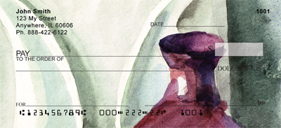 colors. We are pleased to also offer matching return address labels to go with your checks. 