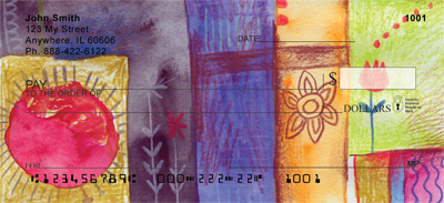Quilt Inspired Americana Art Personal Checks