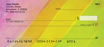 Pastel Brush Strokes Checks