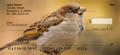  Details of their beautiful markings and overall beauty are easily visible each time you use your checks.