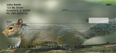 Squirrel Antics Personal Checks