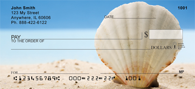 olors and shapes of sea shells in a rotating format each time you use your checks. 