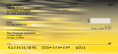 Black Gold Personal Checks
