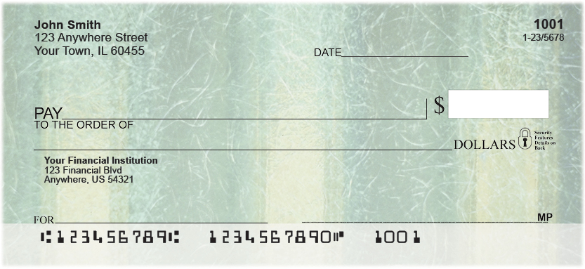 Recycle In Green Personal Checks