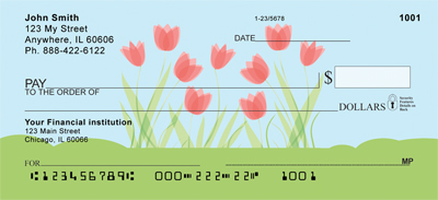 Flower Garden Personal Checks