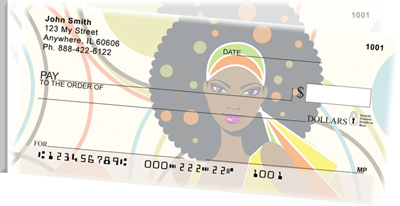 African Beauty Side Tear Personal Checks