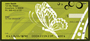 Butterflies On Green Personal Checks